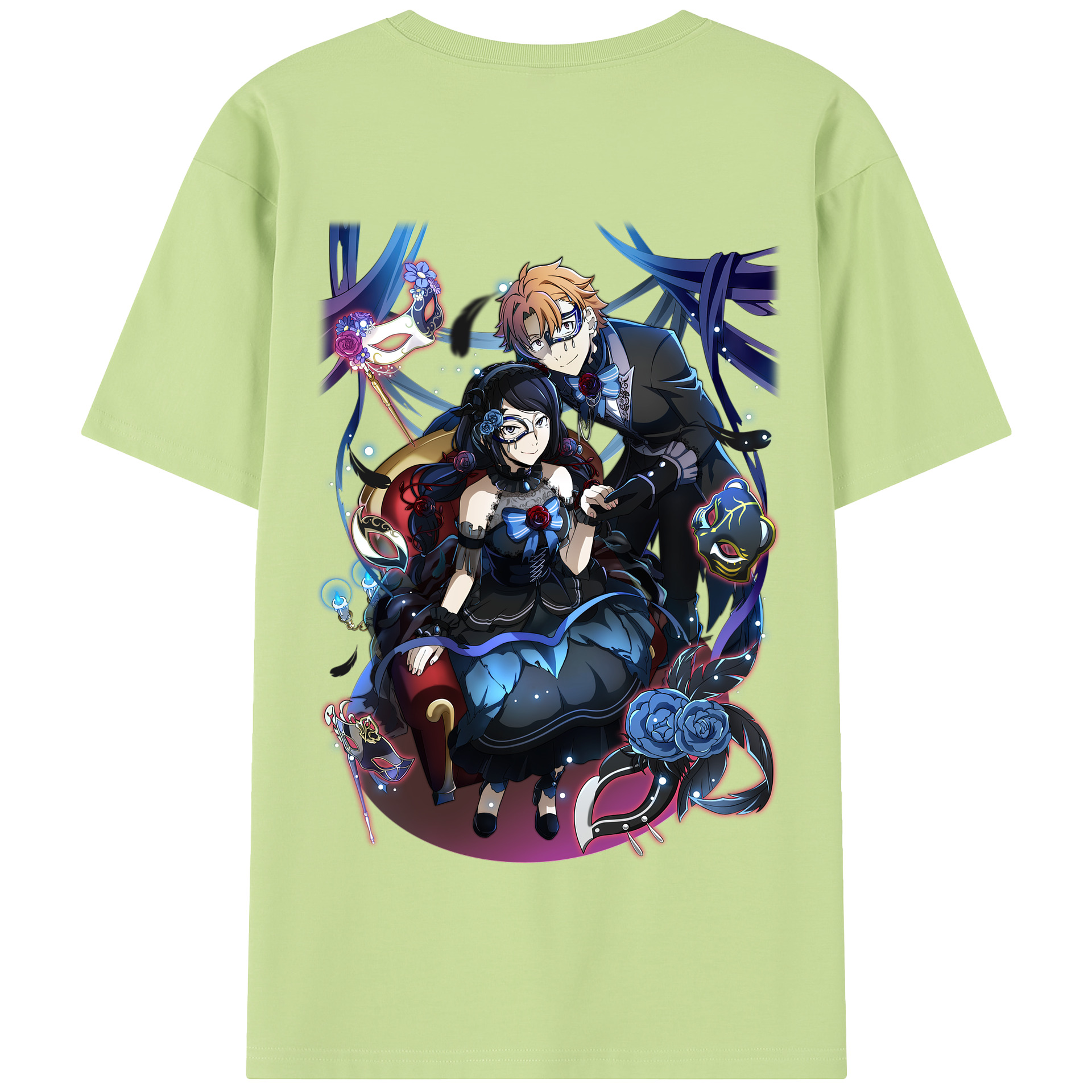 （画像用） 文豪ストレイドッグス Bungo Stray Dogs 綿100％半袖Tシャツ（背面プリント）